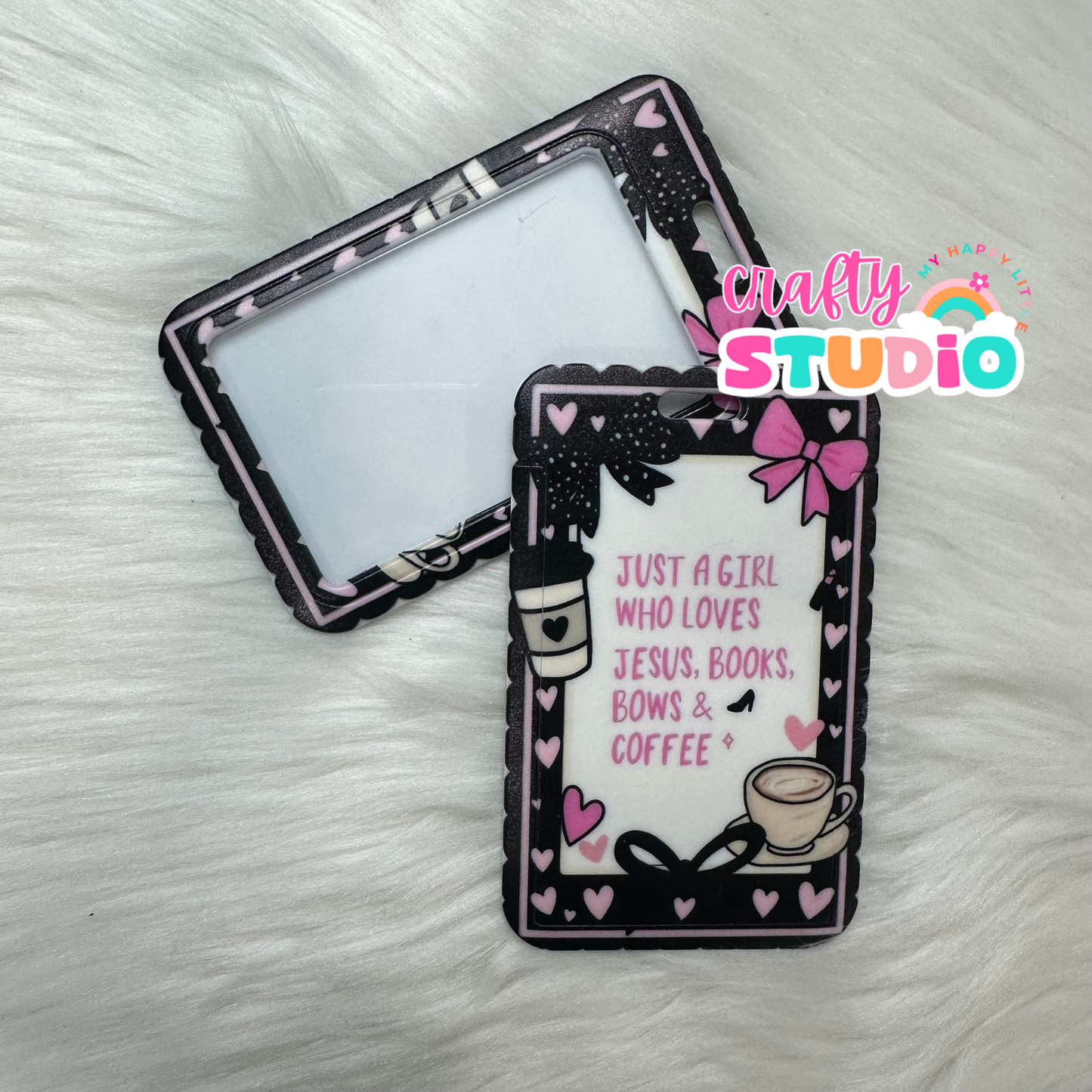 Just A Girl Badge Buddy