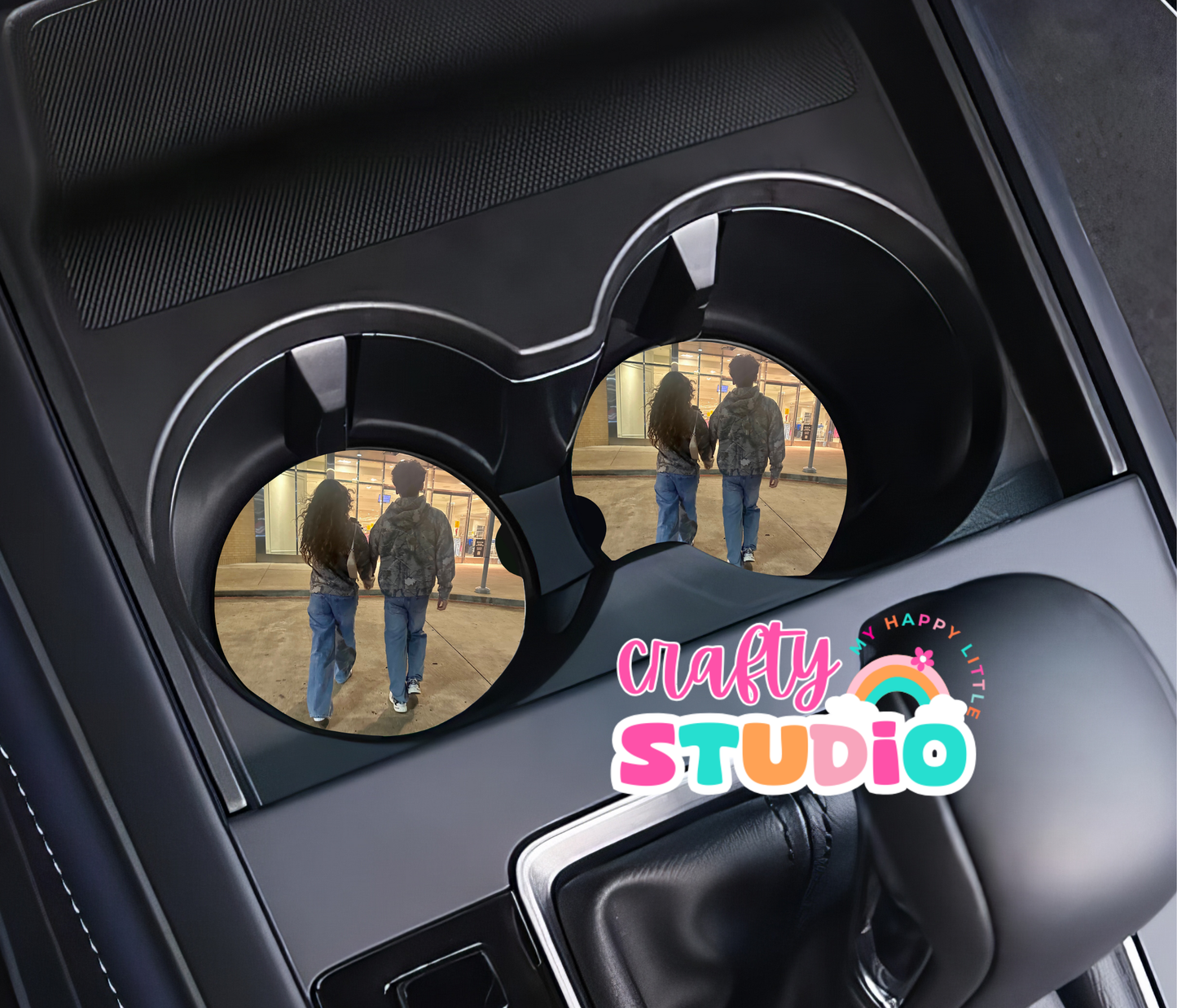 🧲💖 Personalized Photo Car Coasters 💖🧲