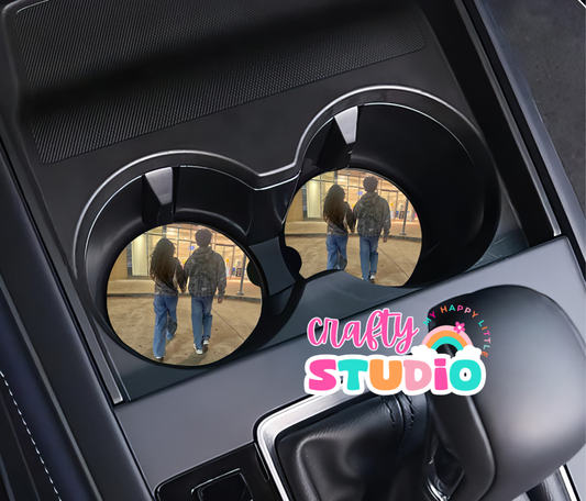 🧲💖 Personalized Photo Car Coasters 💖🧲