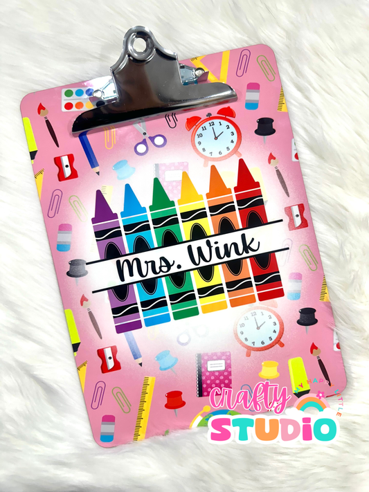 ✏️📋 Personalized Teacher Clipboard